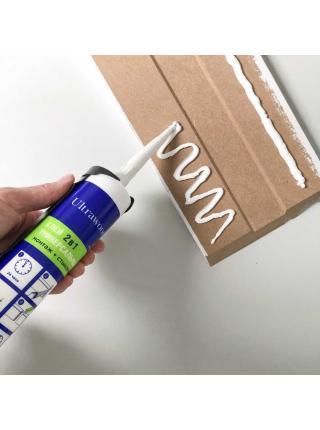 Клей ULTRAWOOD монтажно-стыковочный универсальный 2 в 1, белый, 260 мл.