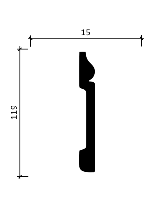 DD004  (119 мм/ 15 мм)