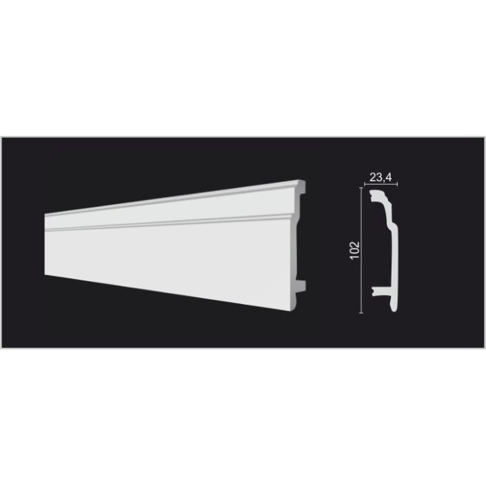 Напольный плинтус Decor-Dizayn® DD102
