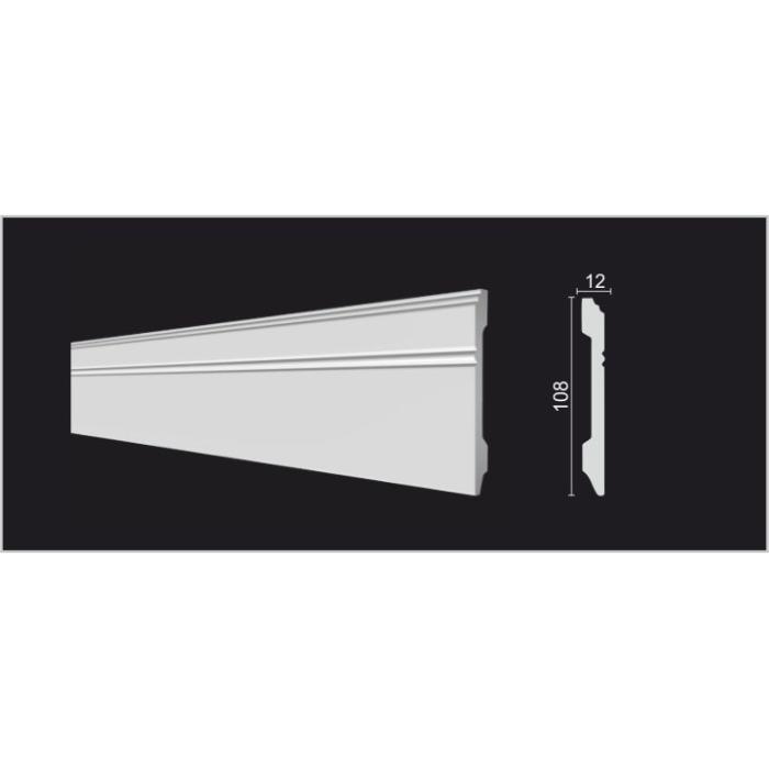 Напольный плинтус Decor-Dizayn® DD105