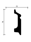 Напольный плинтус Decor-Dizayn® DD122
