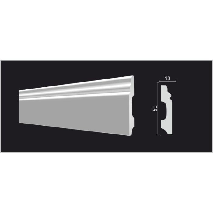Напольный плинтус Decor-Dizayn® DD27