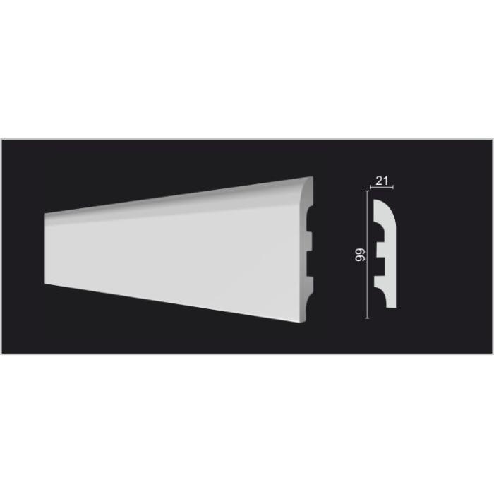 Напольный плинтус Decor-Dizayn® DD41