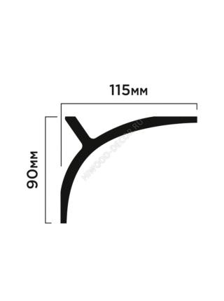A146 Карниз 90мм х 115мм х 2000мм A146 Карниз 90мм х 115мм х 2000мм