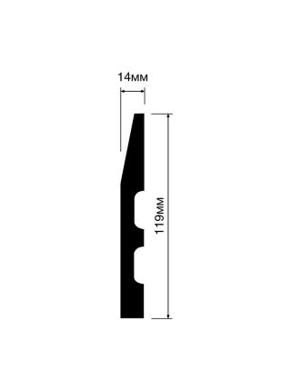 В120 119мм x 14мм x 2000мм Плинтус Hiwood