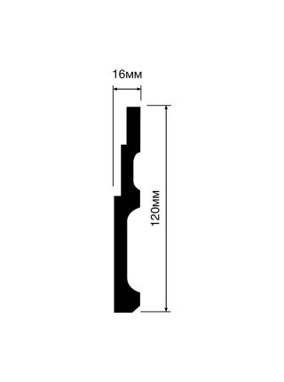 В120V1 120мм x 16мм x 2000мм Плинтус Hiwood