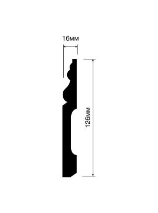 В126 126мм x 16мм x 2000мм Плинтус Hiwood В126 126мм x 16мм x 2000мм Плинтус Hiwood