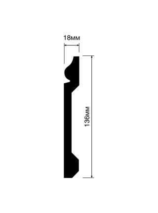 В136 136мм x 18мм x 2000мм Плинтус Hiwood