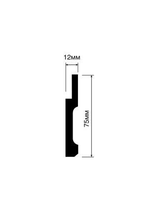 B75V1 75мм x 12мм x 2000мм Плинтус Hiwood