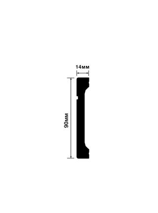 B90V1L 90мм x 14мм x 2000мм Плинтус Hiwood