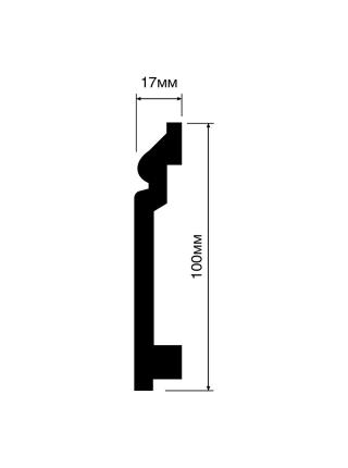 ВА100 100мм x 17мм x 2000мм Плинтус Hiwood