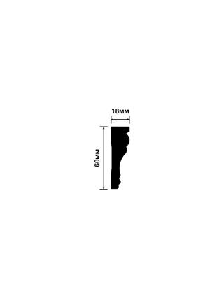 T1060 60мм x 18мм x 2000мм Молдинг Hiwood