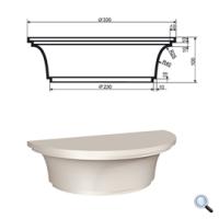 КЛВ-205/1 HALF Капитель полуколонны LEPNINAPLAST 