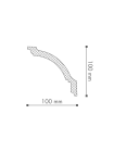 Потолочный плинтус (карниз) NMC Nomastyl® GP (LX-135)