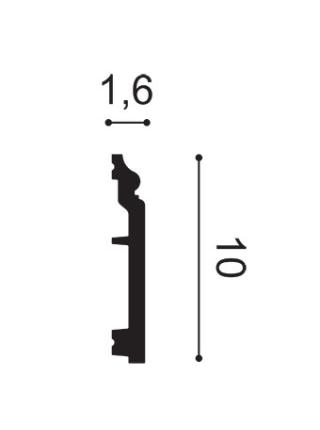  SX173 ( 100мм/16 мм) Плинтус напольный 