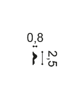 PX201 Молдинг (25мм/9 мм)