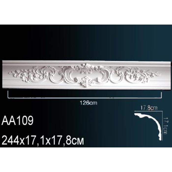 Потолочный плинтус (карниз) Perfect® AA109 (172мм/180 мм/2400мм)