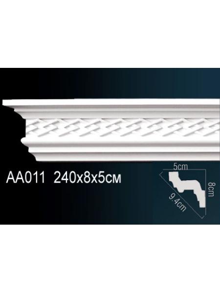 AA011 потолочный плинтус Perfect  ( 81 мм/52 мм )