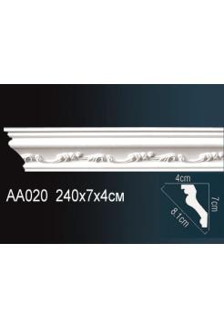AA020 потолочный плинтус Perfect  ( 72 мм/41 мм )