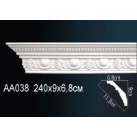 AA038 потолочный плинтус Perfect  ( 90 мм/68 мм )