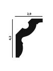 Потолочный плинтус (карниз) Perfect Plus® P22