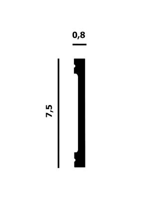 P163 Молдинг Perfect Plus ( 75мм/ 0.8 мм )