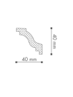Потолочный плинтус (карниз) NMC Wallstyl® WT6