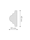 Молдинг NMC Wallstyl® WL1